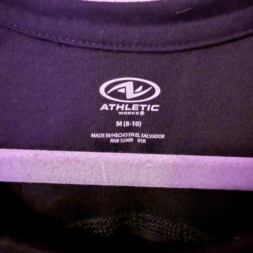 Athletic Works Black Racerback Performance Tank - Picture 3 of 3